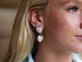 Pink Heart Earrings